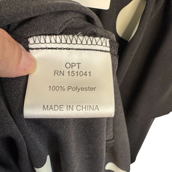 OPT One Pretty Time Cava Black and White Polka Dot Tiered Midi Dress NWT - Picture 9 of 9